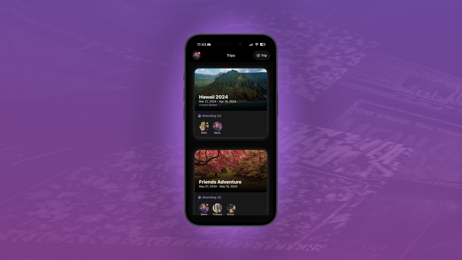 Tripfomo iOS & Android app